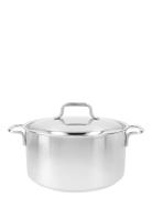 Apollo 7, Gryde Med Låg 24 Cm Home Kitchen Pots & Pans Saucepans Silve...