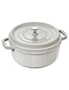 La Cocotte - Round Cast Iron Home Kitchen Pots & Pans Casserole Dishes...