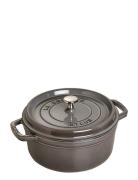 La Cocotte - Round Cast Iron Home Kitchen Pots & Pans Casserole Dishes...