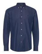 C-Hal-Bd-E-C1-243 Tops Shirts Denim Shirts Blue BOSS