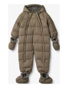 Puffer Baby Suit Edem Outerwear Coveralls Softshell Coveralls Beige Wh...