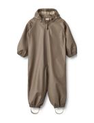 Rainsuit Mika Outerwear Coveralls Rainwear Coveralls Brown Wheat