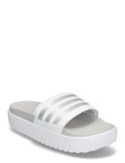 Adilette Platform Sport Summer Shoes Sandals Pool Sliders White Adidas...