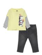 Levi's® 2Fer Skater Denim Set Sets Sets With Long-sleeved T-shirt Gree...