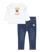 Levi's® Ruffle Tee And Jeans Set Sets Sets With Long-sleeved T-shirt W...