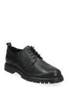 Biagil Derby Tumbled Leather Shoes Business Derby Shoes Black Bianco