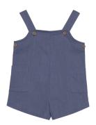 Pockets Cotton Dungarees Bottoms Dungarees Blue Mango