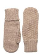 Cable Mittens Accessories Gloves Thumb Gloves Beige Becksöndergaard