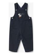 Overall Leopold Bottoms Dungarees Navy Wheat