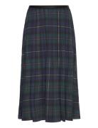 Plaid Pleated Midi Skirt Skirts Knee-length & Midi Skirts Navy Polo Ra...