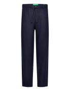 Trousers Bottoms Trousers Linen Trousers Navy United Colors Of Benetto...