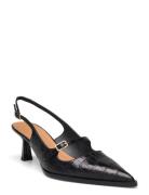 Pumps Shoes Sling Backs Heeled Slingbacks Black Billi Bi