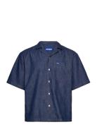 Eligino Tops Shirts Denim Shirts Blue HUGO BLUE