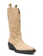 Cph233 Suede Sand Shoes Boots Cowboy Boots Beige Copenhagen Studios