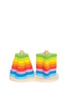 Hape Double Rainbow Stacker Toys Baby Toys Educational Toys Stackable ...