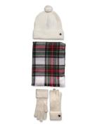 Plaid Scarf, Gloves, & Beanie Set Accessories Gloves Finger Gloves Mul...