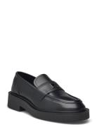 Tjw Hardware Loafer Abrasivato Shoes Flat Loafers Black Tommy Hilfiger