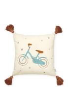 Embroidered Cushion - Ocs - Bows Home Kids Decor Cushions Cream Cam Ca...