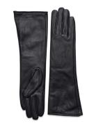 Long Leather Gloves Accessories Gloves Finger Gloves Black GANT