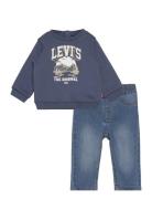 Levi's® Toddler Mountain Crewneck And Denim Pants Set Sets Sets With L...