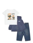 Levi's® Hiking 3-Piece Set Sets Sets With Long-sleeved T-shirt Blue Le...