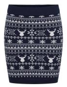 Onlxmas Winter Skirt Knt Skirts Short Skirts Navy ONLY