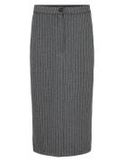 Nuaudry Skirt Skirts Knee-length & Midi Skirts Grey Nümph