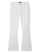 Nlftazza Twi Nw Bootcut Pant Bottoms Jeans Bootcut Jeans White LMTD