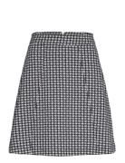 Madeleine Dogtooth Skirt Skirts Short Skirts Black Jumperfabriken