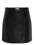 Onlzeta Hw Faux Lea Skirt Cc Pnt Skirts Short Skirts Black ONLY