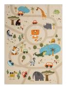 Play Animals Home Kids Decor Rugs And Carpets Rectangular Rugs Beige K...