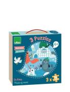 Puzzle 3X16 Pcs - Animals Of The World By Michelle Carlslund Toys Puzz...