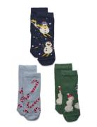 Sock 3 P Winter Fun Socks & Tights Socks Multi/patterned Lindex