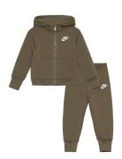 Ee-Fleece/Terry Set Sport Sweatsuits Khaki Green Nike