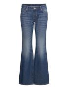 Nova Low Slim Bootcut Jeans Bottoms Jeans Boot Cut Blue Weekday