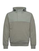 Zetwillnylon2 Tops Sweatshirts & Hoodies Hoodies Green BOSS