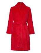 Lrl L/S Shawl Collar Robe Short Morgenkåbe Red Lauren Ralph Lauren Hom...