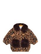 Leopard Faux Fur Jacket Jakke Brown Mini Rodini