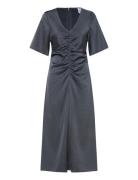 Soli Long Dress Maxikjole Festkjole Grey Noella