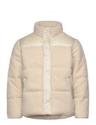 Sdmorgan Pile Puffer Foret Jakke Beige Solid