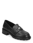 Th Penny Loafer Loafers Flade Sko Navy Tommy Hilfiger