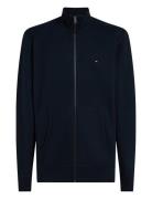 Essential Fleece Zt Stand Collar Tops Knitwear Cardigans Navy Tommy Hi...