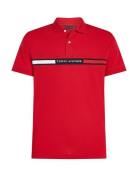 Hilfiger Chest Insert Reg Polo Tops Polos Short-sleeved Red Tommy Hilf...