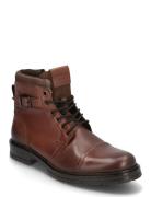 Jfwdexter Leather Boot Sn Snørestøvler Brown Jack & J S