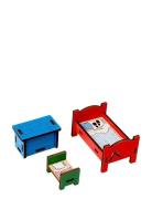 Pippi Dockhusmöbler Sovrum Toys Playsets & Action Figures Play Sets Mu...