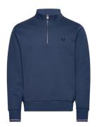 Half Zip Sweatshirt Tops Sweatshirts & Hoodies Sweatshirts Blue Fred P...