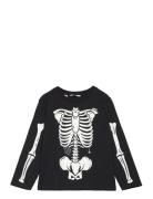 Glow In The Dark Skeleton Pyjama Pyjamassæt Black Mango