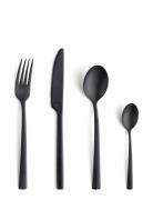 Manille Cutlery Set 16-Pcs Home Tableware Cutlery Cutlery Set Black Am...