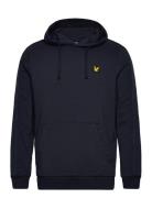 Tape Hoodie Tops Sweatshirts & Hoodies Hoodies Navy Lyle & Scott Sport