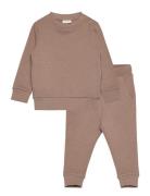 Sweat Set  Sets Sweatsuits Brown Minymo